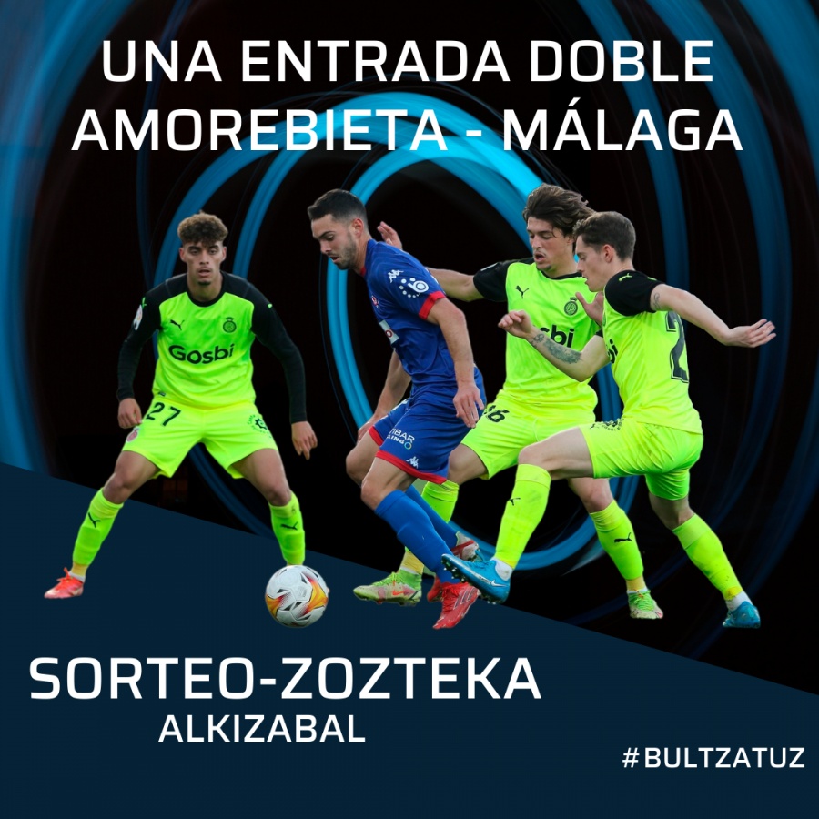 En Alkizabal sorteamos una entrada doble para apoyar a la S.D. Amorebieta ante el Málaga