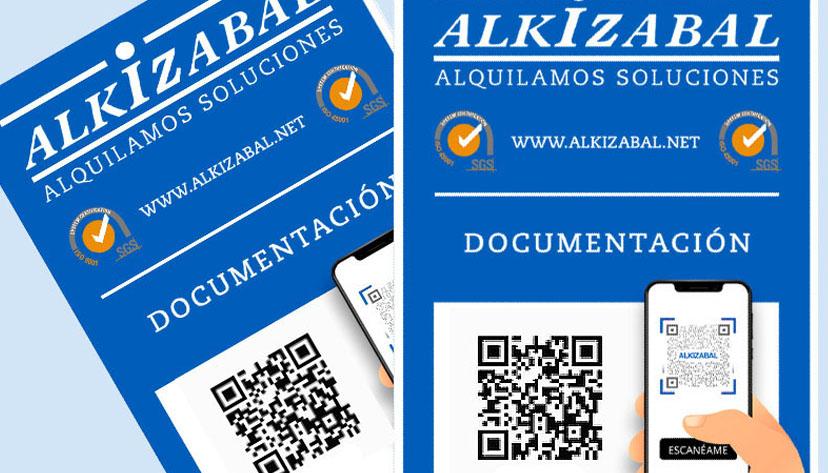 Acceso directo a la documentación de la maquinaria alquilada con el QR Alkizabal en contratos y en equipos